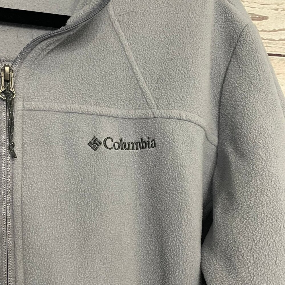 Columbia Light Blue Fleece Zip Up Jacket Size XL - Picture 4 of 7